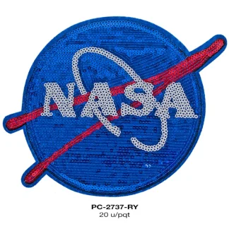 PARCHES LENTEJUELA COSMICO NASA PC-2737-RY 19.3cmX15.8cm 20 PZ/PQT REY