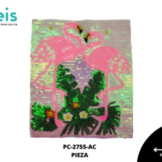 PARCHES LENTEJUELA FLAMINGO CUADRO PC-2755-AC CIELO