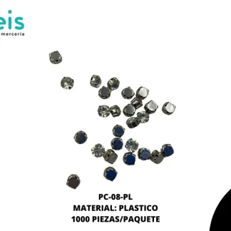 REMACHES METAL PIEDRA PC-O8-PL 8mm 1,000 PZ/PQT PLATA