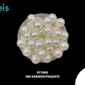 PERLAS COSTURA PC10HS 10mm 500 GRS/BOLSA HUESO