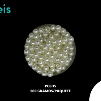 PERLAS COSTURA PC6HS 6mm 500 GRS/BOLSA HUESO