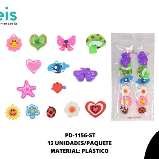 ACCESORIOS INFANTILES PD-1156-ST 12 PZ/PQT MULTICOLOR