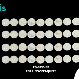 STICKER TARJETA MEDIA PERLA 8MM BOREAL