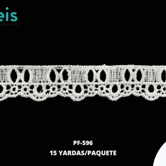 GUIPIUR SEDA DE LECHE PLANO PF-596 BLANCO 2 CM 15 YARDAS/PAQUETE