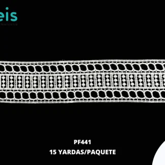 GUIPIUR SEDA DE LECHE PLANO PF441 BLANCO 6.5 CM 15 YARDAS/PAQUETE