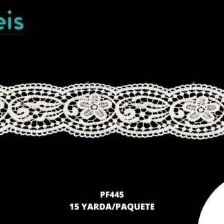 GUIPIUR SEDA DE LECHE PLANO PF445 BLANCO 6 CM 15 YARDAS/PAQUETE