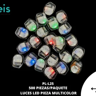 LUCES LED PIEZA PL-L25 500 pz/pqt MULTICOLOR