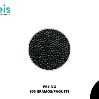 PERLAS REMACHE PR6-NG 6mm 500 GRS/BOLSA NEGRO