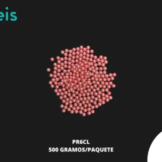 PERLAS REMACHE PR6CL 6mm 500 GRS/BOLSA CORAL