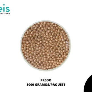PERLAS REMACHE PR6DO 6mm 500 GRS/BOLSA DORADO
