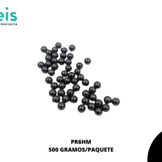 PERLAS REMACHE PR6HM 6mm 500 GRS/BOLSA HUMO