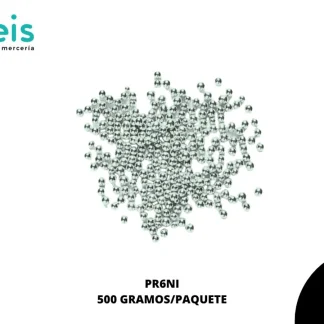 PERLAS REMACHE PR6NI 6mm 500 GRS/BOLSA NIQUEL