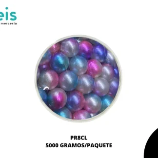 PERLAS REMACHE PR8CL 8mm 500 GRS/BOLSA MULTICOLOR