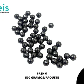 PERLAS REMACHE PR8HM 8mm 500 GRS/BOLSA HUMO