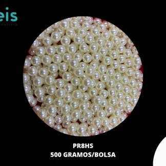 PERLAS REMACHE PR8HS 8mm 500 GRS/BOLSA HUESO CALIDAD A