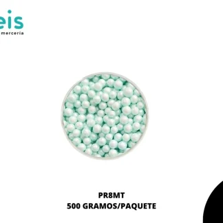 PERLAS REMACHE PR8MT 8mm 500 GRS/BOLSA MENTA