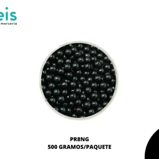 PERLAS REMACHE PR8NG 8mm 500 GRS/BOLSA NEGRO