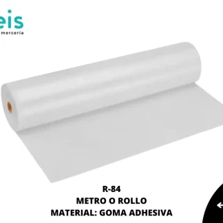 PEGAMENTOS TEXTIL GOMA ADHESIVA R-84 84cmX50MTS TRANSPARENTE
