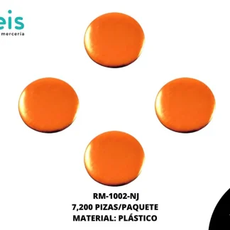 REMACHES PLANCHABLES CIRCULO RM-1002-NJ 10mm 7.2 MILL/PQT NARANJA