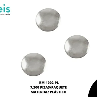 REMACHES PLANCHABLES CIRCULO RM-1002-PL 10mm 7.2 MILL/PQT PLATA