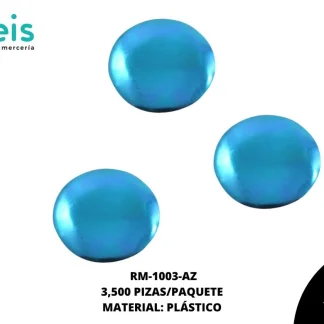 REMACHES PLANCHABLES CIRCULO RM-1003-AZ 13mm 3.5 MILL/PQT AZUL