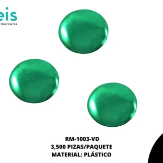 REMACHES PLANCHABLES CIRCULO RM-1003-VD 13mm 3.5 MILL/PQT VERDE