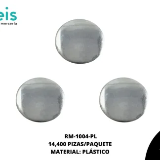 REMACHES PLANCHABLES CIRCULO RM-1004-PL 16mm 14.4 MILL/PQT PLATA