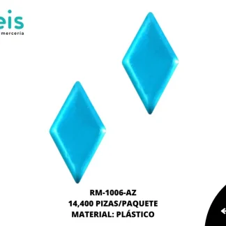 REMACHES PLANCHABLES ROMBO RM-1006-AZ 6mmX12mm 14.4 MILL/PQT AZUL