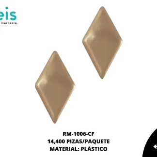 REMACHES PLANCHABLES ROMBO RM-1006-CF 6mmX12mm 14.4 MILL/PQT CAFÉ