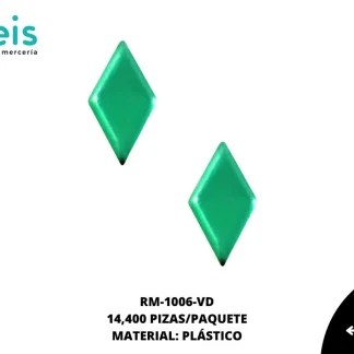 REMACHES PLANCHABLES ROMBO RM-1006-VD 6mmX12mm 14.4 MILL/PQT VERDE