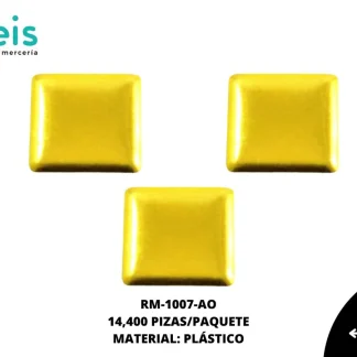 REMACHES PLANCHABLES CUADRADO RM-1007-AO 7mmX7mm 14.4 MILL/PQT AMARILLO