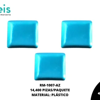 REMACHES PLANCHABLES CUADRADO RM-1007-AZ 7mmX7mm 14.4 MILL/PQT AZUL