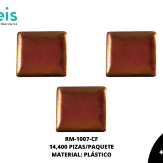 REMACHES PLANCHABLES CUADRADO RM-1007-CF 7mmX7mm 14.4 MILL/PQT CAFÉ