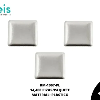 REMACHES PLANCHABLES CUADRADO RM-1007-PL 7mmX7mm 14.4 MILL/PQT PLATA