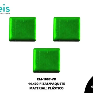 REMACHES PLANCHABLES CUADRADO RM-1007-VD 7mmX7mm 14.4 MILL/PQT VERDE