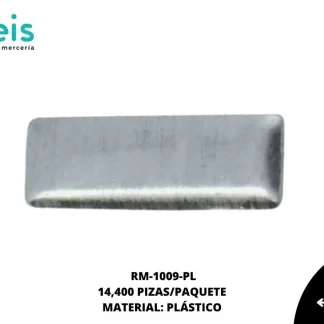 REMACHES PLANCHABLES RECTANGULO RM-1009-PL 10mmX3mm 14.4 MILL/PQT PLATA