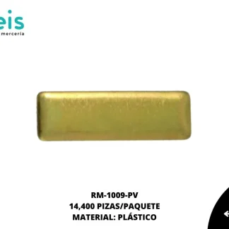 REMACHES PLANCHABLES RECTANGULO RM-1009-PV 10mmX3mm 14.4 MILL/PQT LATON VIEJO
