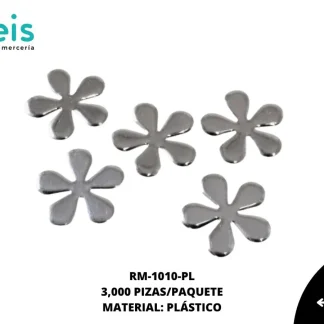REMACHES PLANCHABLES FLOR RM-1010-PL 16mmX16mm 3 MILL/PQT PLATA