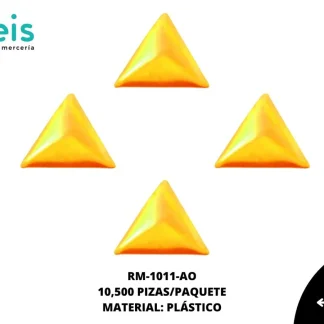 REMACHES PLANCHABLES TRIANGULO RM-1011-AO 10mmX10mm 10.5 MILL/PQT AMARILLO