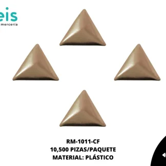 REMACHES PLANCHABLES TRIANGULO RM-1011-CF 10mmX10mm 10.5 MILL/PQT CAFÉ
