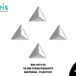 REMACHES PLANCHABLES TRIANGULO RM-1011-PL 10mmX10mm 10.5 MILL/PQT PLATA
