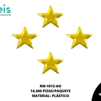 REMACHES PLANCHABLES ESTRELLA RM-1012-AO 10mmX10mm 14.4 MILL/PQT AMARILLO