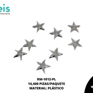 REMACHES PLANCHABLES ESTRELLA RM-1012-PL 10mmX10mm 14.4 MILL/PQT PLATA