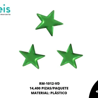 REMACHES PLANCHABLES ESTRELLA RM-1012-VD 10mmX10mm 14.4 MILL/PQT VERDE