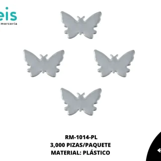 REMACHES PLANCHABLES MARIPOSA RM-1014-PL 1.5cmX1.5cm 3,000 PZ/PQT PLATA
