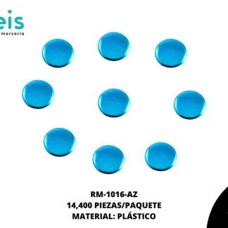 REMACHES PLANCHABLES CIRCULAR RM-1016-AZ 6mm 14.4 MILL/PQT AZUL