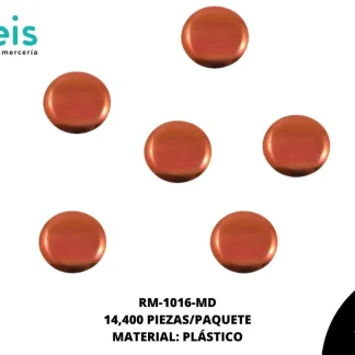 REMACHES PLANCHABLES CIRCULAR RM-1016-MD 6mm 14.4 MILL/PQT MANDARINA