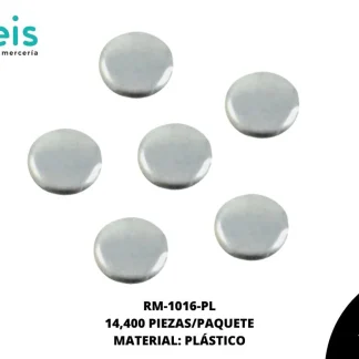 REMACHES PLANCHABLES CIRCULAR RM-1016-PL 6mm 14.4 MILL/PQT PLATA