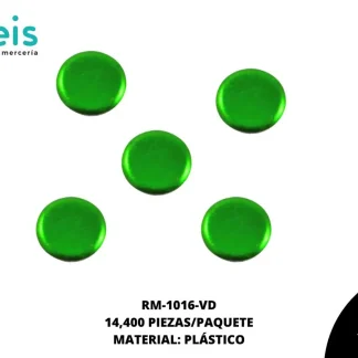 REMACHES PLANCHABLES CIRCULAR RM-1016-VD 6mm 14.4 MILL/PQT VERDE