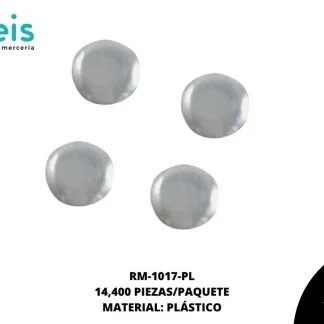 REMACHES PLANCHABLES CIRCULAR RM-1017-PL 5mm 14.4 MILL/PQT PLATA